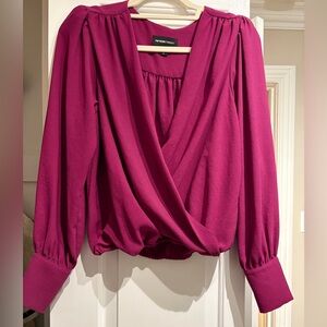Fifteen Twenty Fuchsia Crossover Blouse